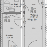 Grundriss Wohnung 30